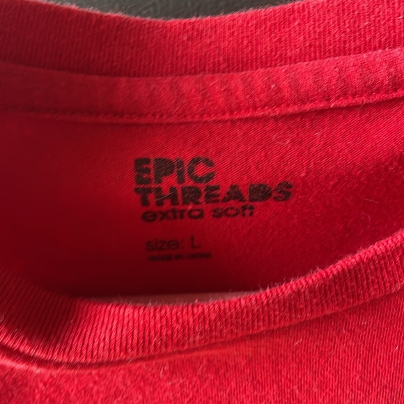 Brand: EPIC THREADS. Size: Boys Large. Color: Red - Picture 2 of 3